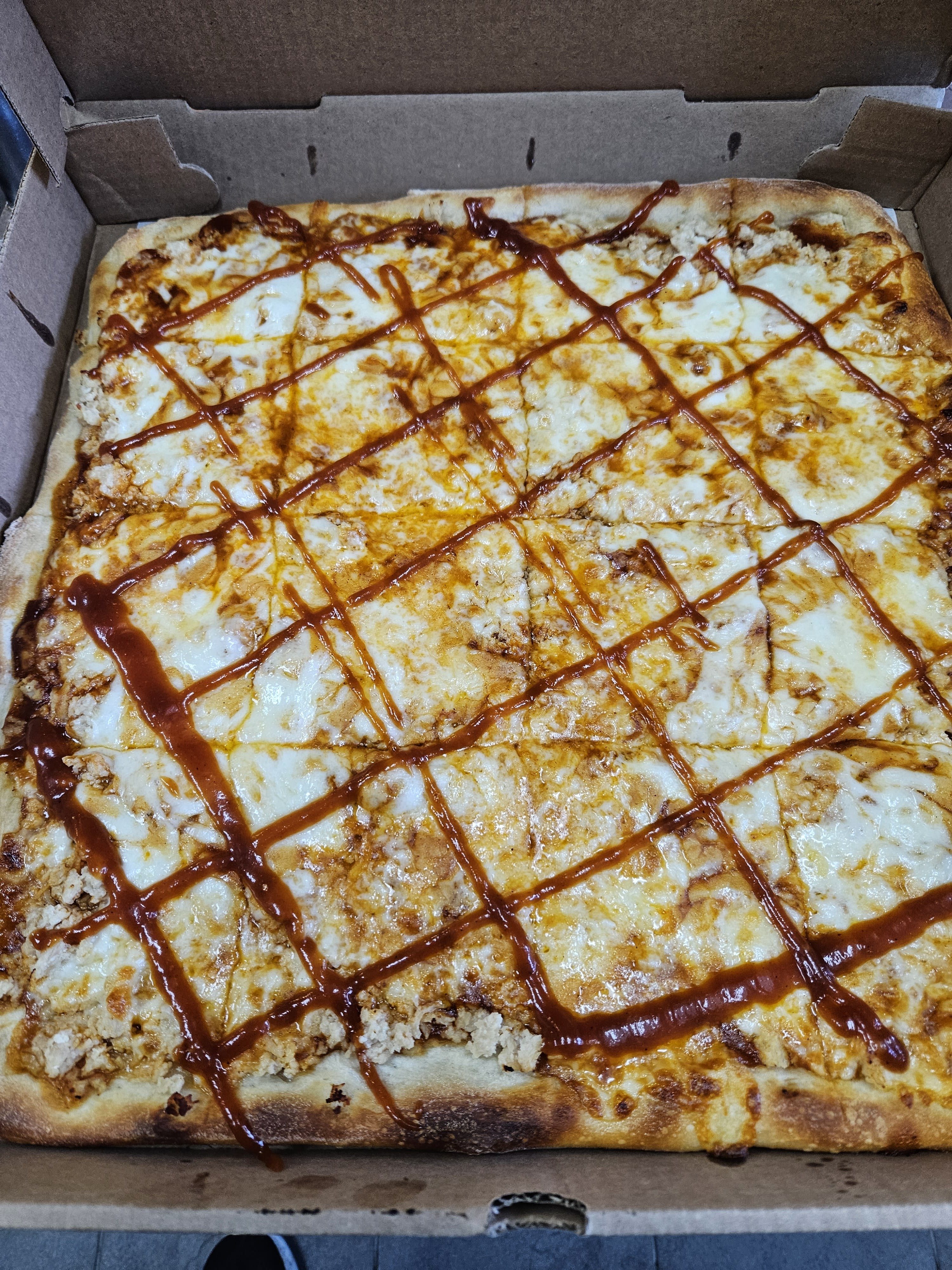 Sicilian BBQ Chicken Pizza.