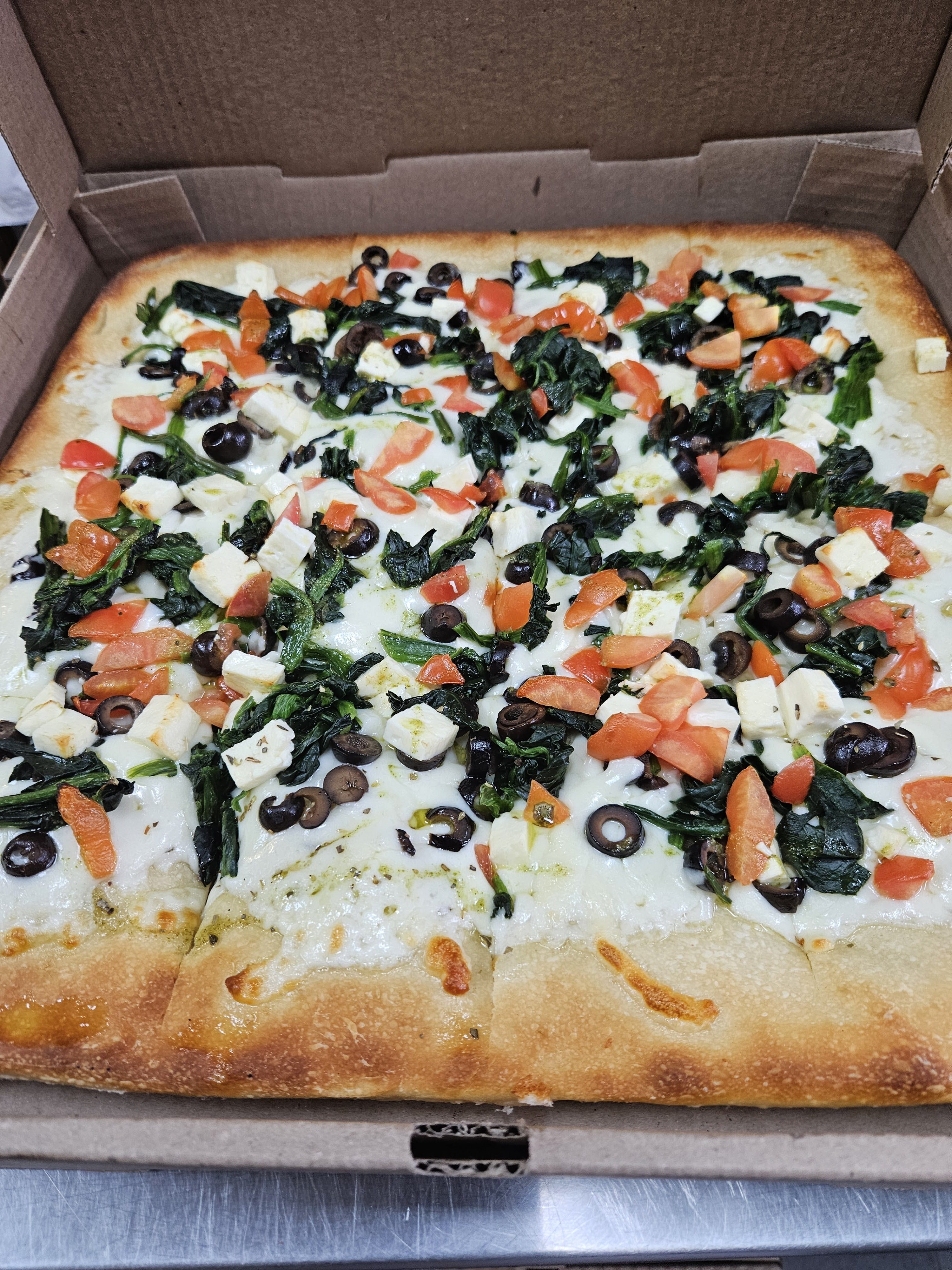 Sicilian Greek Pizza.