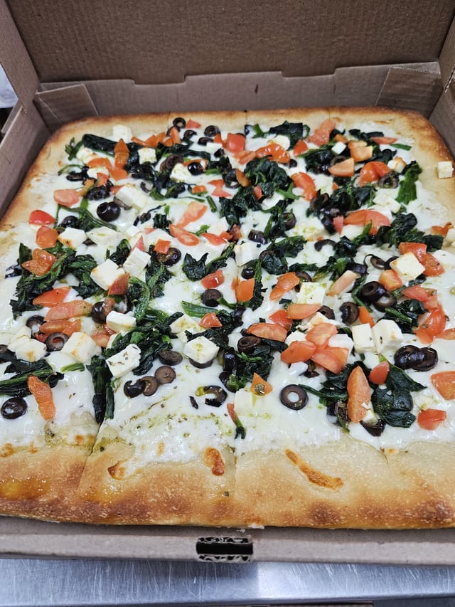 Sicilian Greek Pizza.